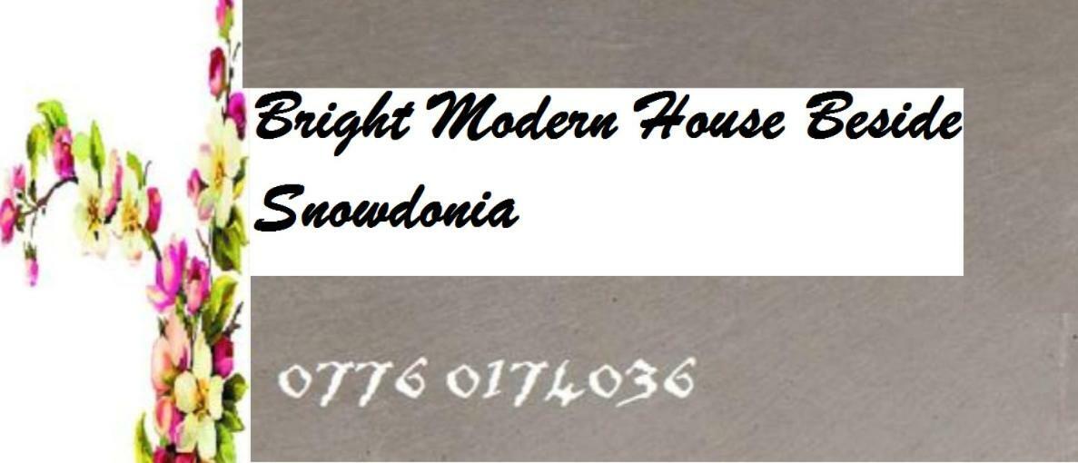 Villa Bright Modern House Beside Snowdonia Llanfairfechan Exterior foto